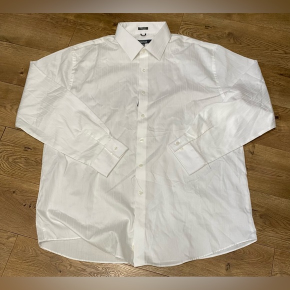 NWT Kenneth Cole Classic White Men's Shirt XL - Picture 1 of 2